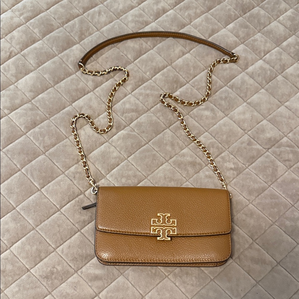 Tory Burch Brown Leather Crossbody Bag